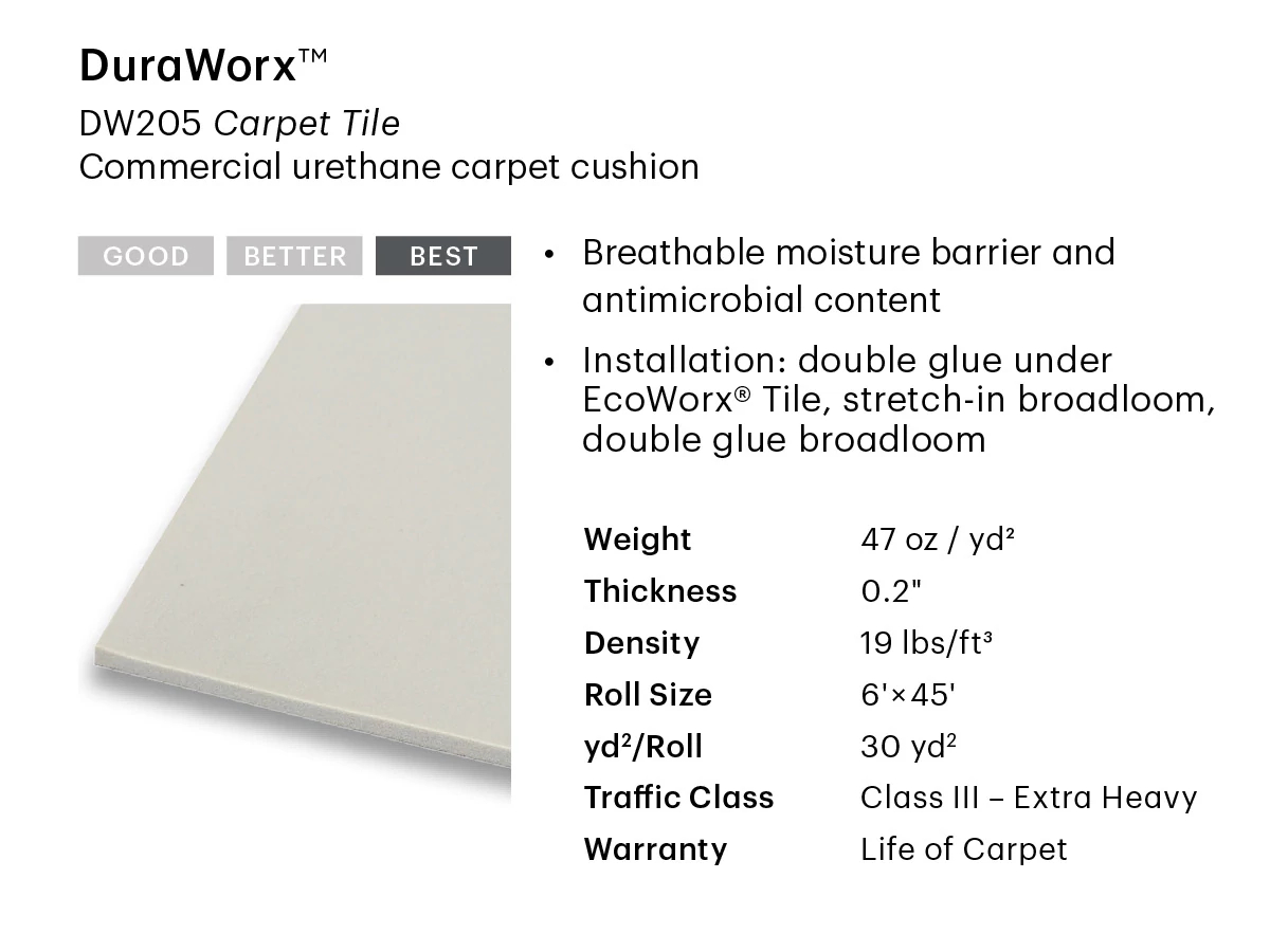 Groundworx | Cushions & Underlayment | ShawContract